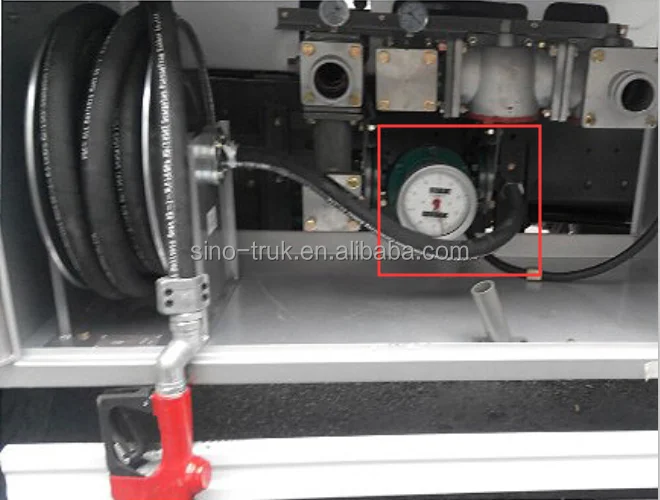 SINOTRUK HOWO 10000 litres fuel tanker delivery truck with flow meter pump