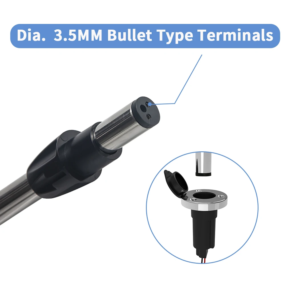 ANHEART Marine Yacht Waterproof Plug-in Anchor 2 Nautical Mile All Around White Stern Navigation Boat Lighting