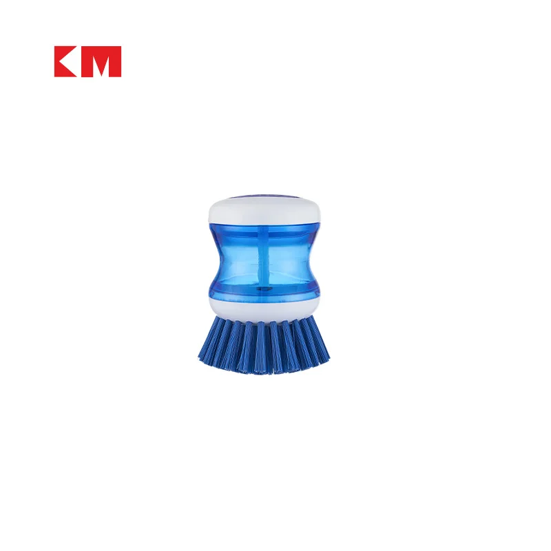 KM1055 Kitchen Cleaning Brush Dish Scrubber Cleaning Brush Liquid Plastic Pot Cleaning Brush