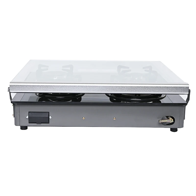 table top 4 burner kitchen cooker sabaf burner table gas stove with glass cover