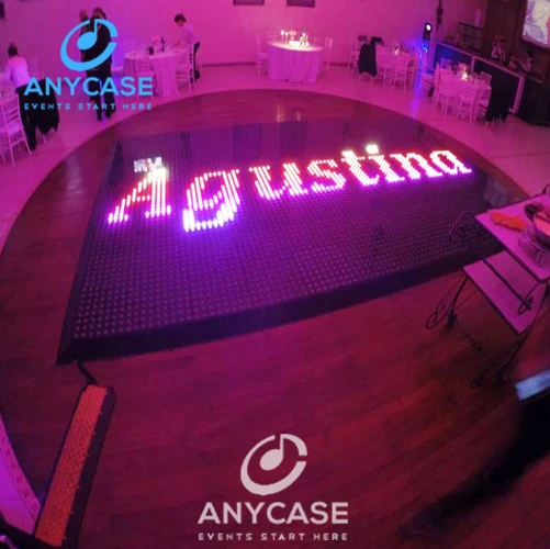 Good price RGB  6*8m Podium Banquet wedding inspiration digital dancing floor for event and weddings