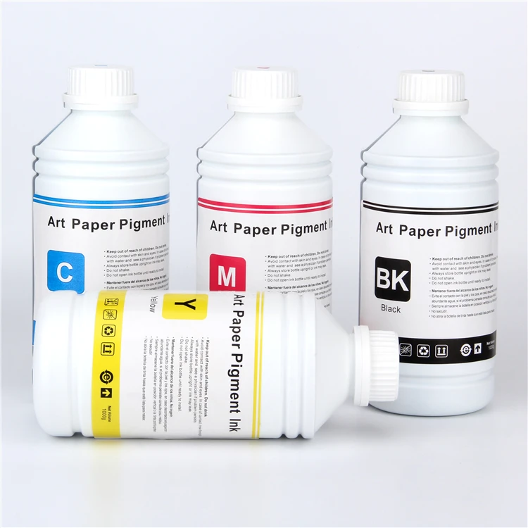 6 color pigment ink art paper ink for canon/mutoh/roland/mimaki/epson digital inkjet printers on c2s art paper