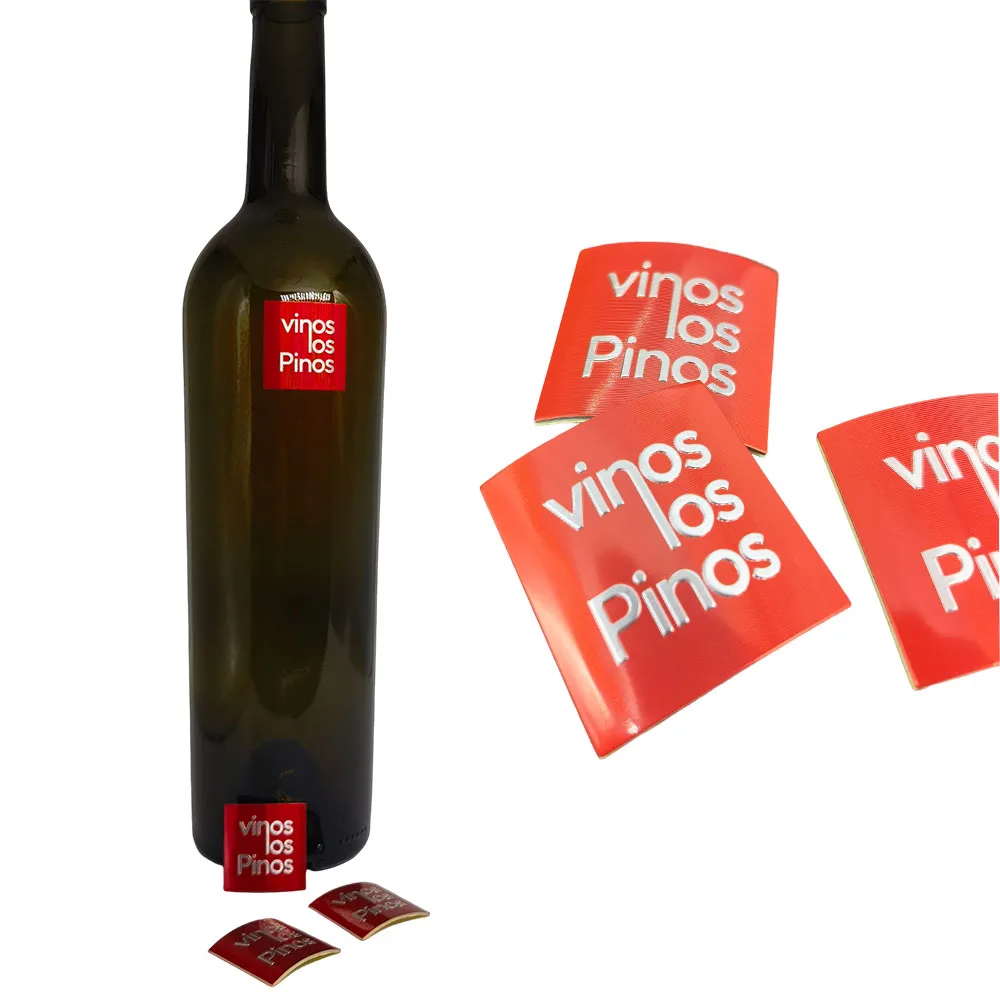 custom embossed printed metal bottle wine label logo stickers antique gold 3d metal perfume brand label logo with adhesive