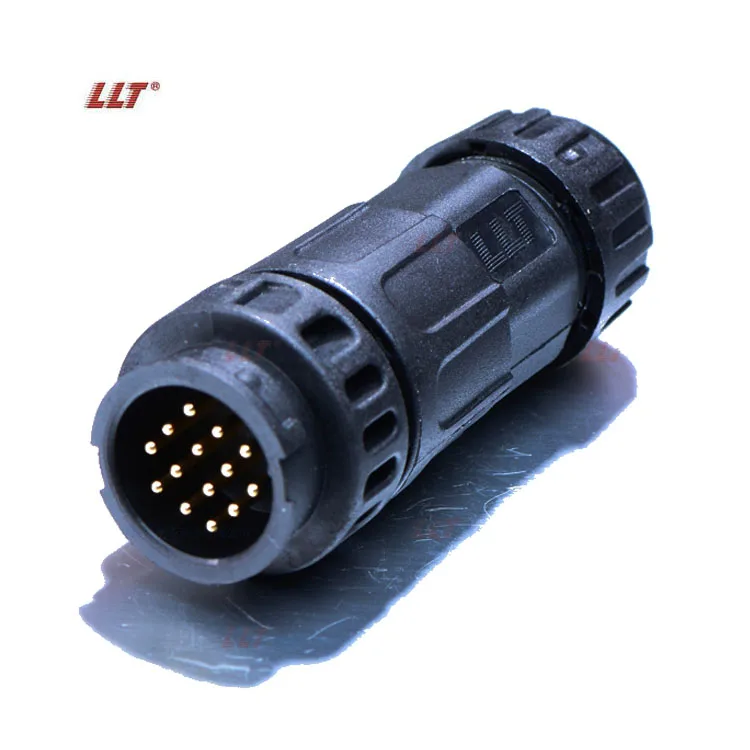 LLT outdoor M19 male and female industrial plug and socket 14 pin ip68 waterproof circular connector