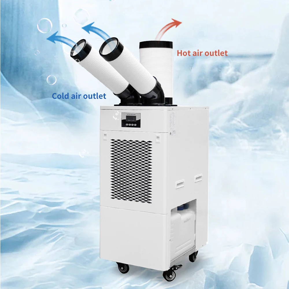 15000btu Shake Head Portable Air Conditioner Cooling Mobile Spot Air Conditioner For Outdoor Exhibition