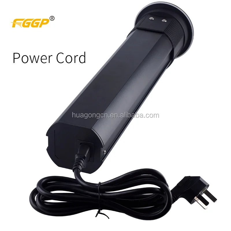 Черная Лидер продаж, фабрика FGGP, моторизованная Выдвижная наружная вилка для кухни, Настольная универсальная розетка schuko из Израиля