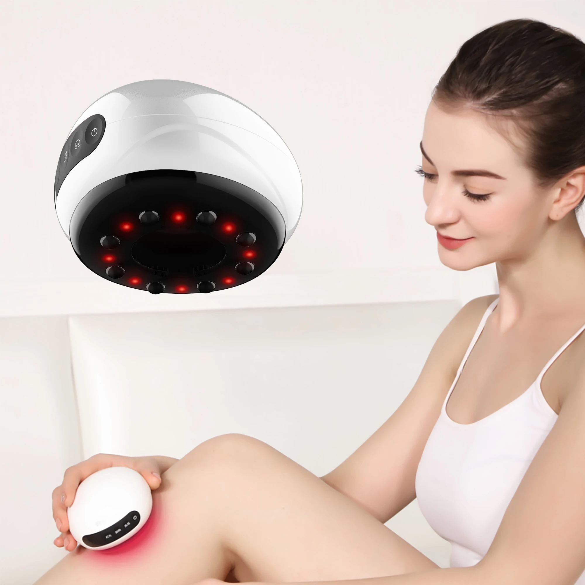 
 Электрический массажер для соскабливания гуаша, ручной аппарат для терапии, с нагревом и отрицательным давлением, ФИЗИОТЕРАПЕВТИЧЕСКИЙ массажер гуаша  