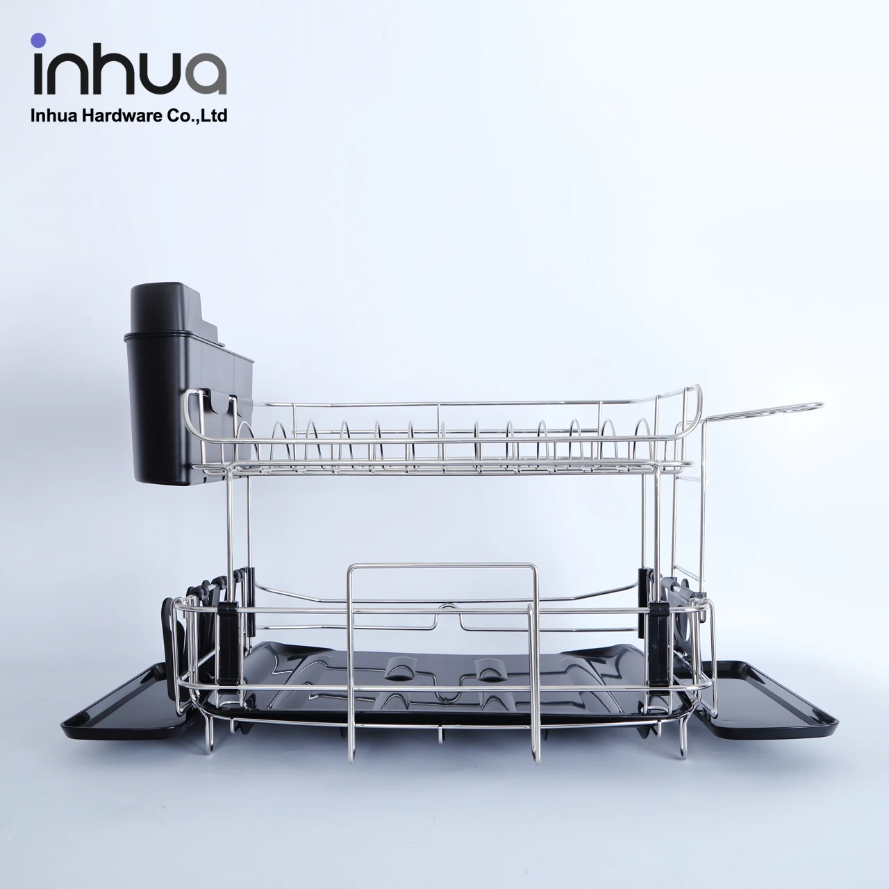 
Iron Dish rack double layers dish drying rack kitchen metal drainer rack 