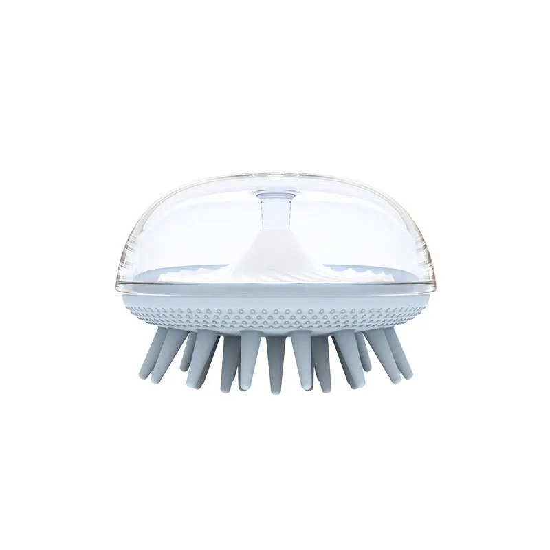 Pet Grooming Bath Massage Brush With Soap And Shampoo Dispenser TPR For Long Short Haired Dogs Cats Shower