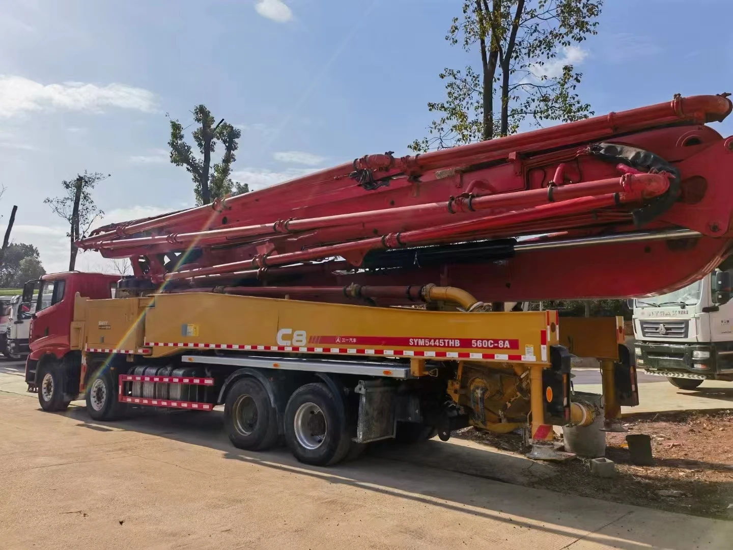 2021 SANY Homemade 56 Meters Used Concrete Pump Truck With diesel Engine 360KW Power