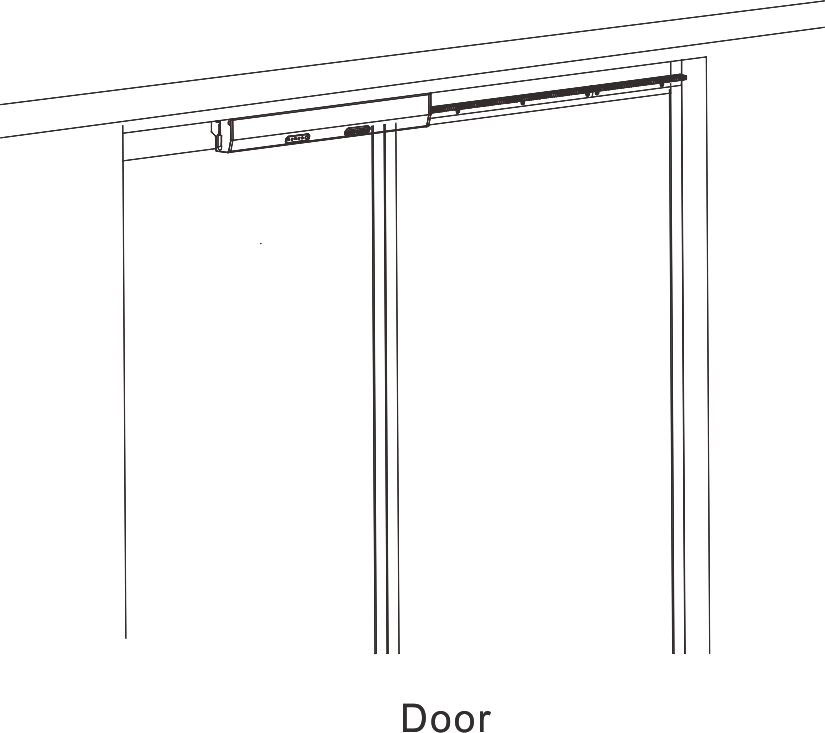 Автоматический бытовой раздвижной дверной нож Doortec