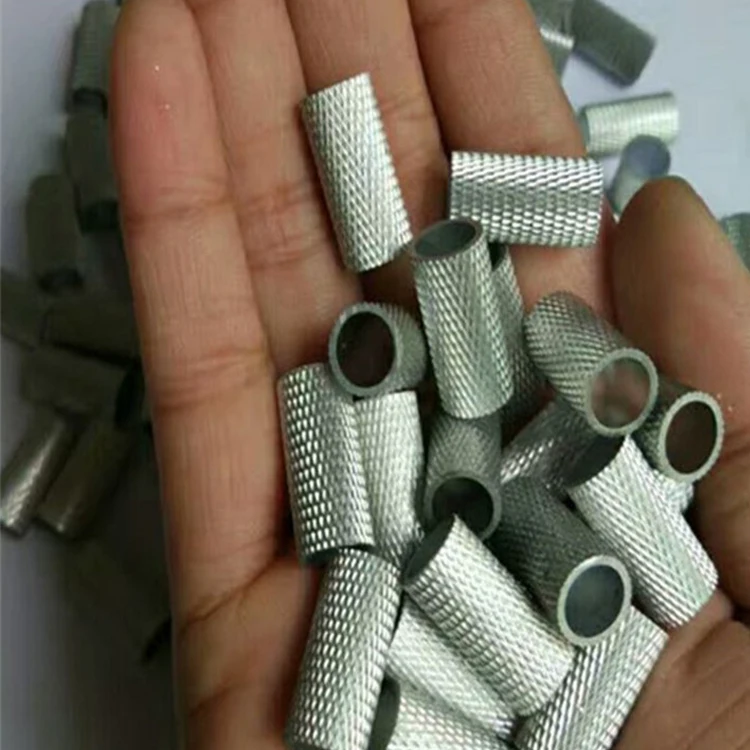 Knurled aluminum tube 6061 mesh 6063