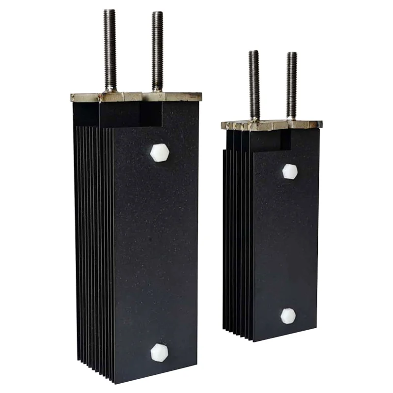 Ruthenium oxide coated solid titanium cathode and anode for pool chlorinator cell replacement