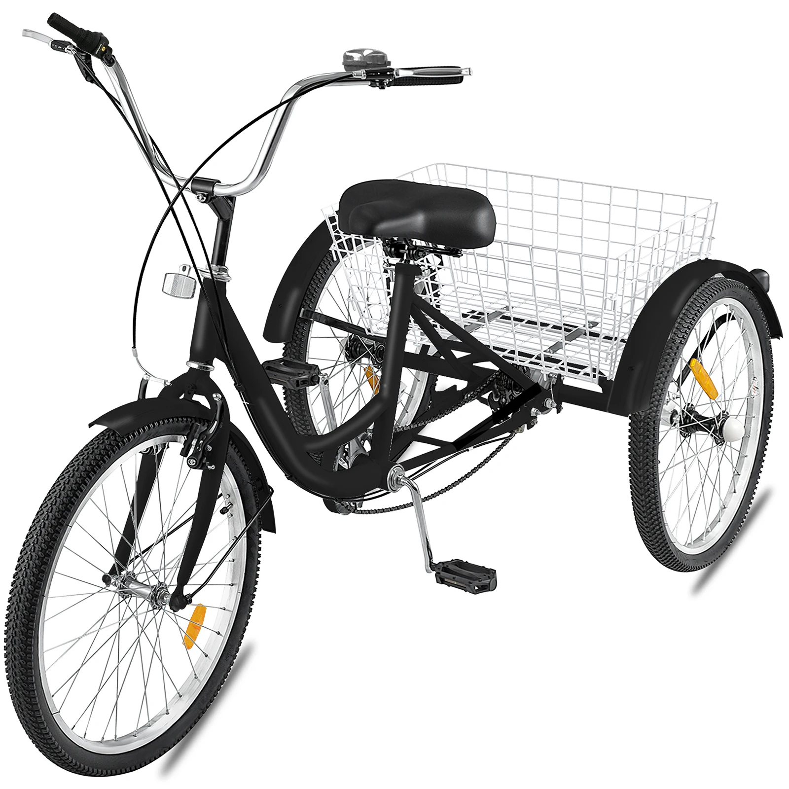 Adult trycycle 36' 7 speed 3 wheels trike shopping bike with basket
