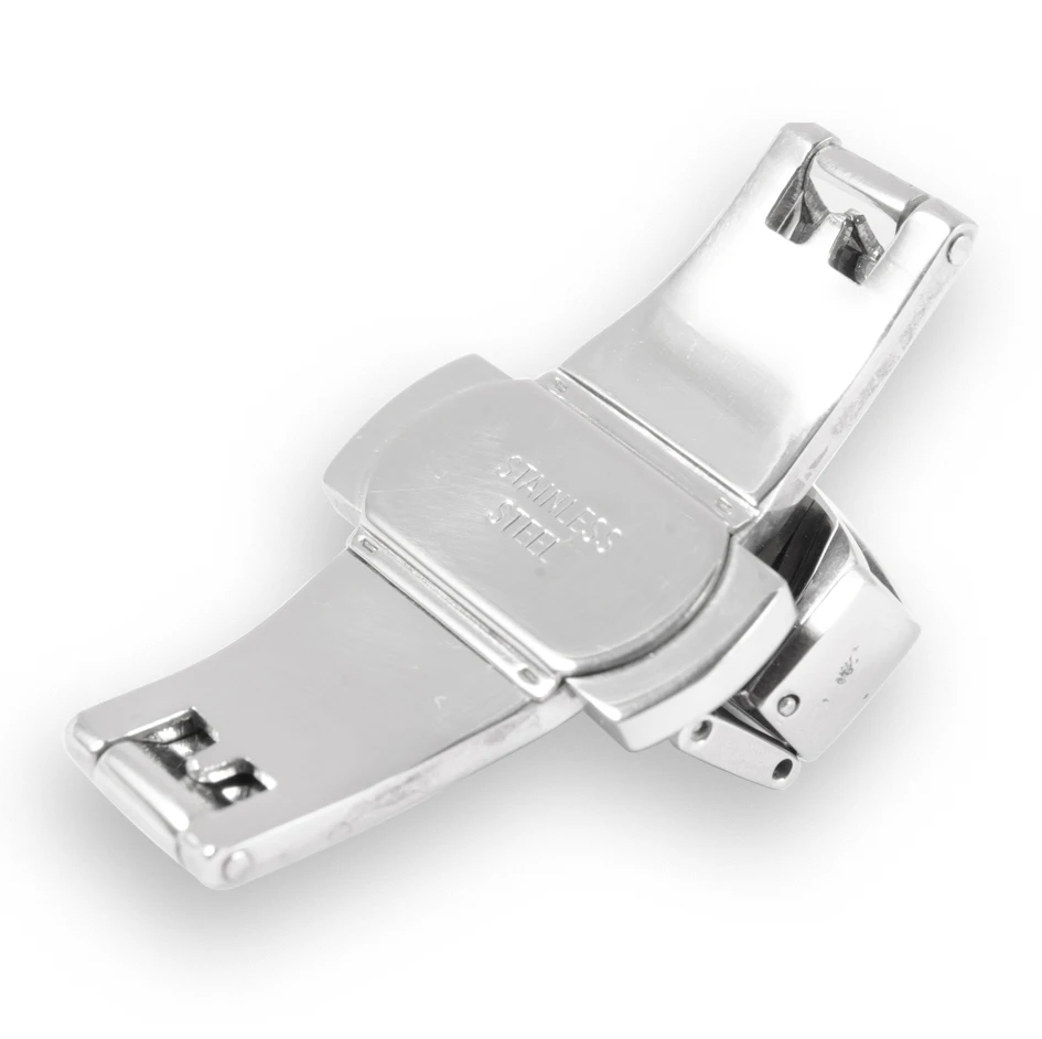 Custom  Watch Buckle  18mm 20mm 22mm 24mm Deployment Clasp For Watch Strap Folding Butterfly Stainless Steel Watch Buckle