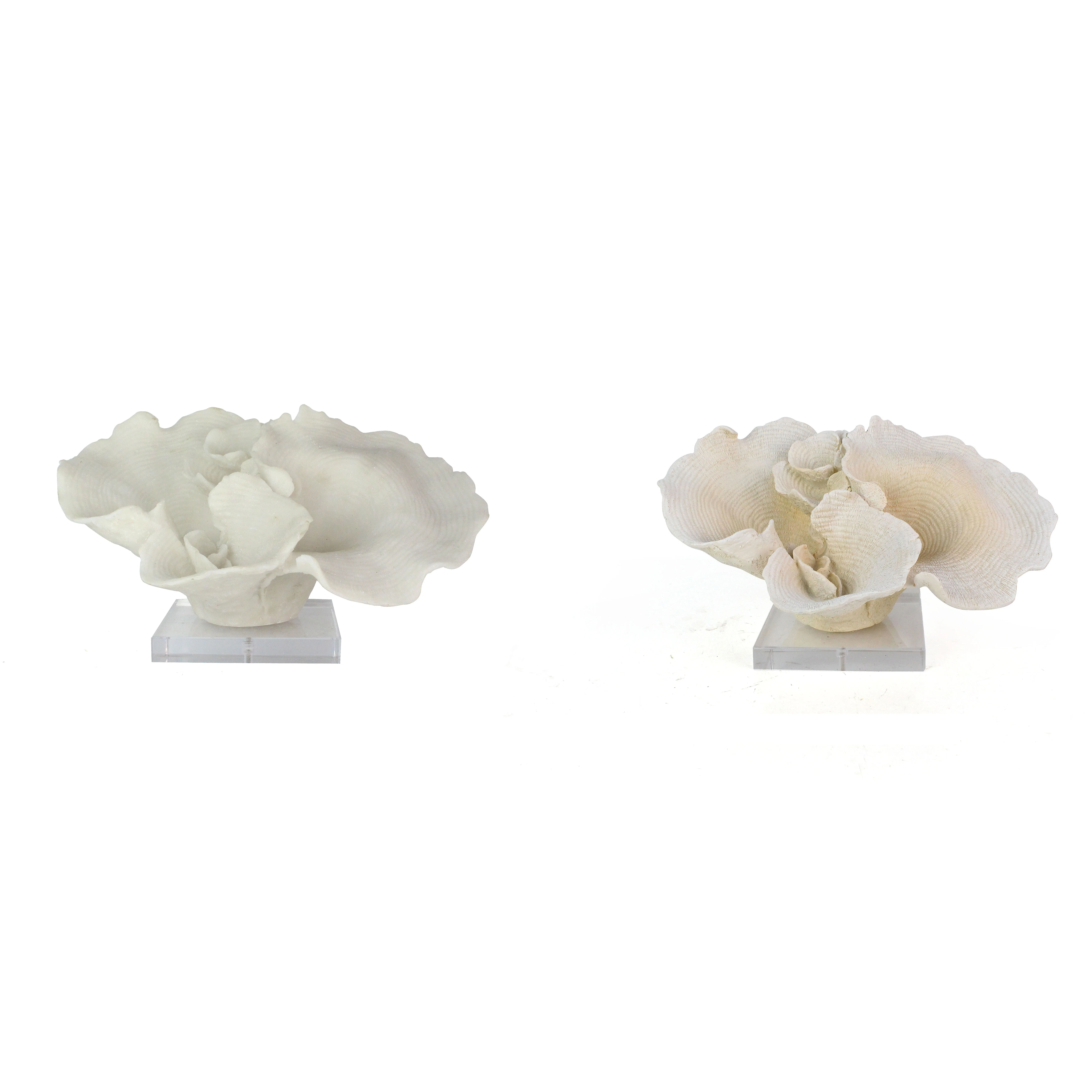 Coral Decor Home Ornament White Resin with Acrylic Base Home Decoration Artificial Model Aquarium 30% Deposit Avalaible Picture