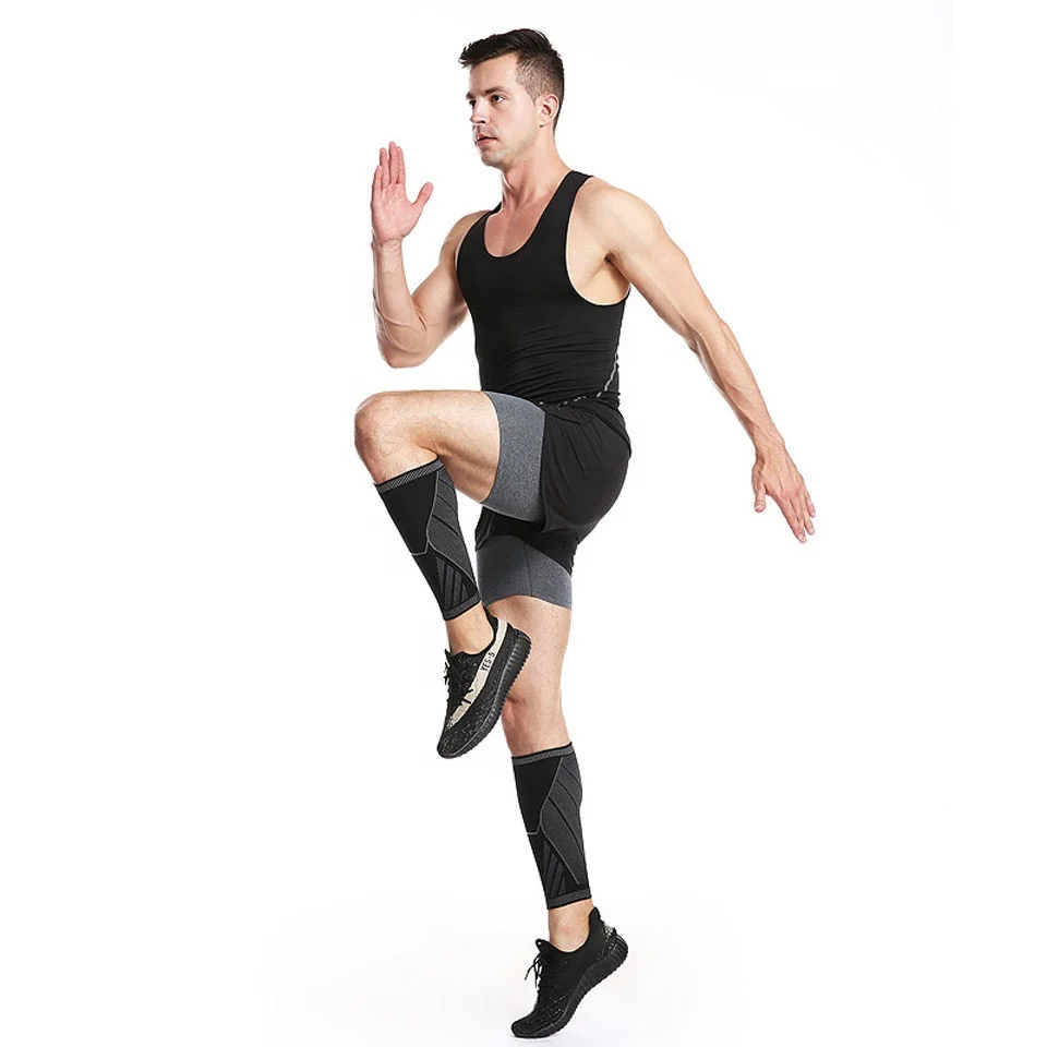Elastic Custom Protect Gym Sport Shin Compression Calf Sleeve