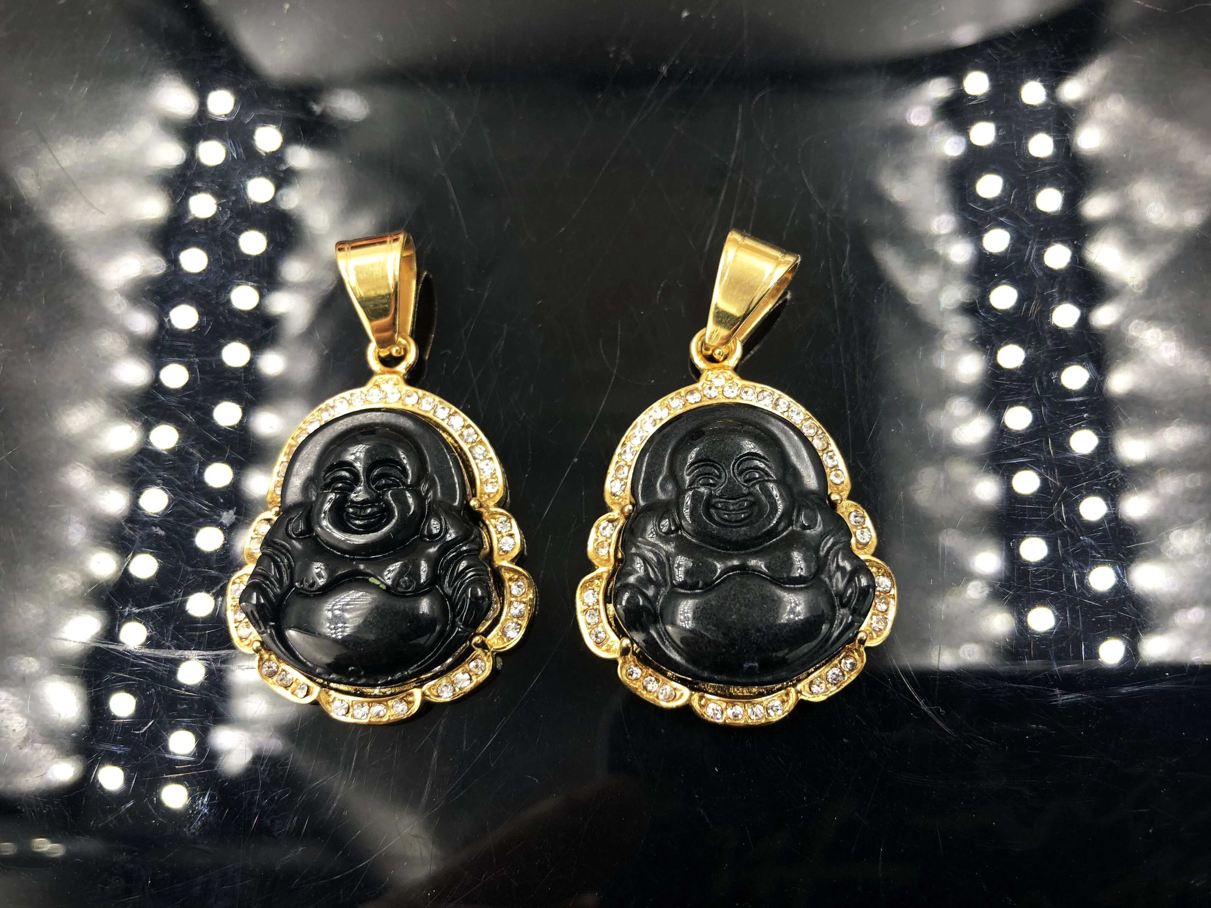 BMZ 2023 new arrivals chaste buddha jade pendants car decorations genuine white jade buddha pendant