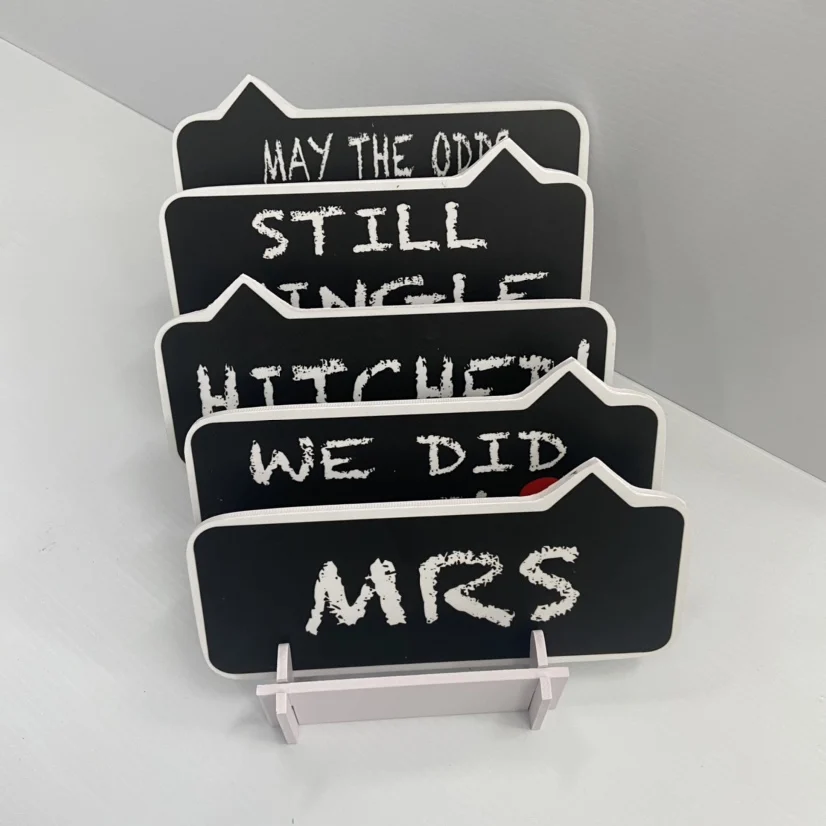 20 Designs 8x10 Double Sided Wedding Photo Booth Wedding Props Photo Booth Signs