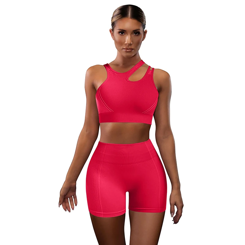 Новинка 2021, бесшовный полиэстер, спандекс для фитнеса, штаны для йоги, женский набор для занятий фитнесом и йогой AM877