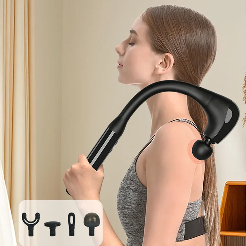 Electric Deep Tissue Percussion Body Massager Rechargeable Handheld Massage Hammer For Muscle Relaxation