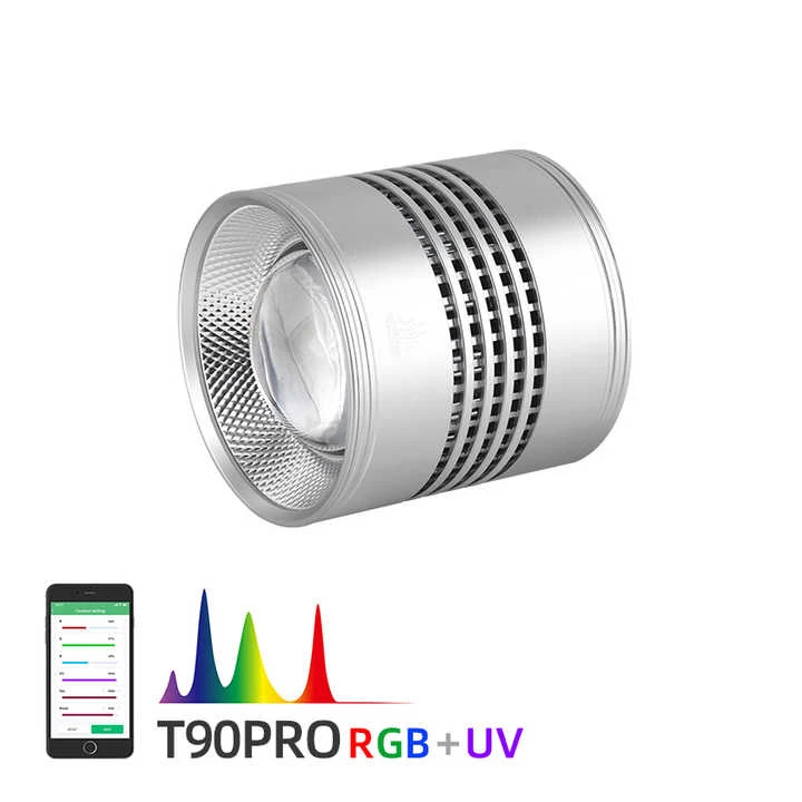 WEEK AQUA T90 Series LED Aquarium Planted Lighting RGB Fish Tank Light Waterproof IP68 Red Blue White Green Black Emission