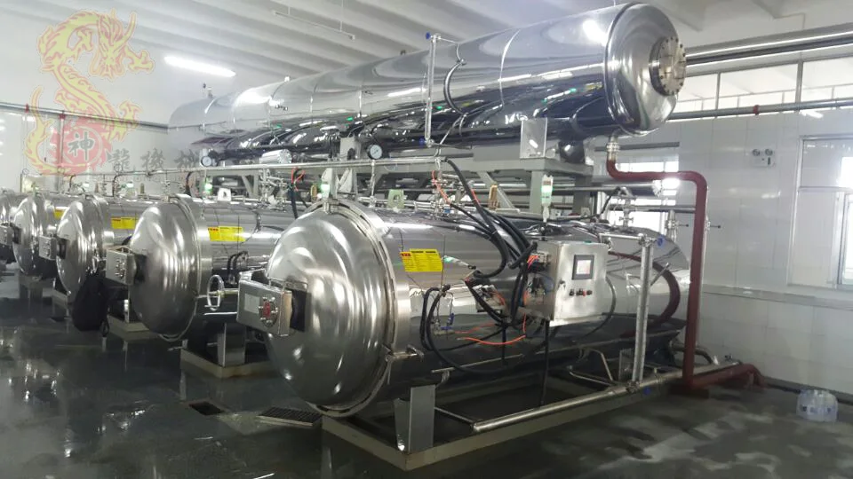 Industrial high temperature water bath food sterilizer autoclave