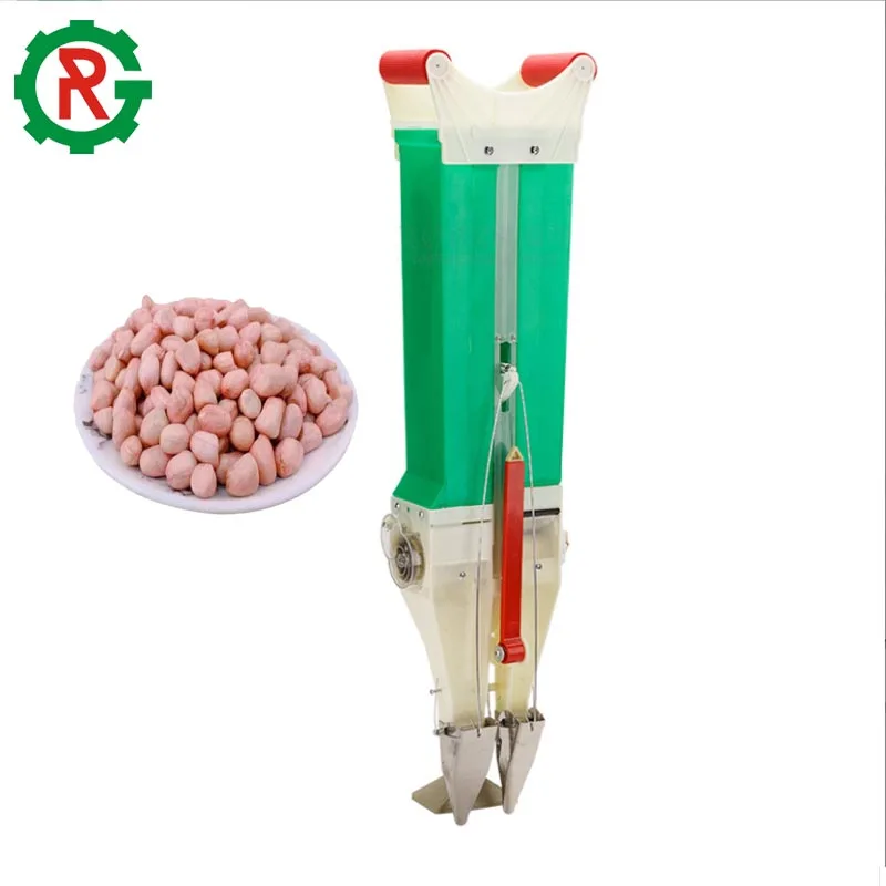 Manual corn planter machine seeder