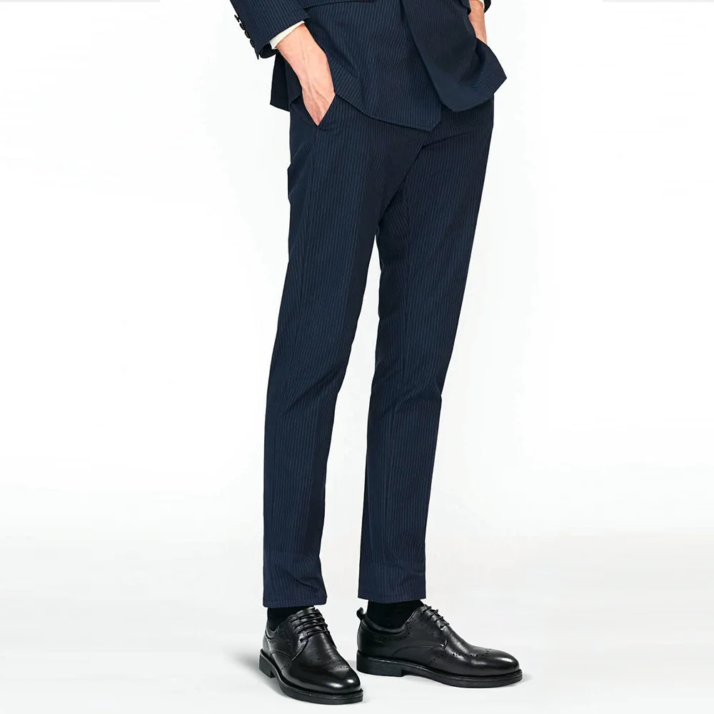 
Fancy Europe Pantalon Homme Wedding Oxford Dress Shoes Men Pure Genuine Leather Black 