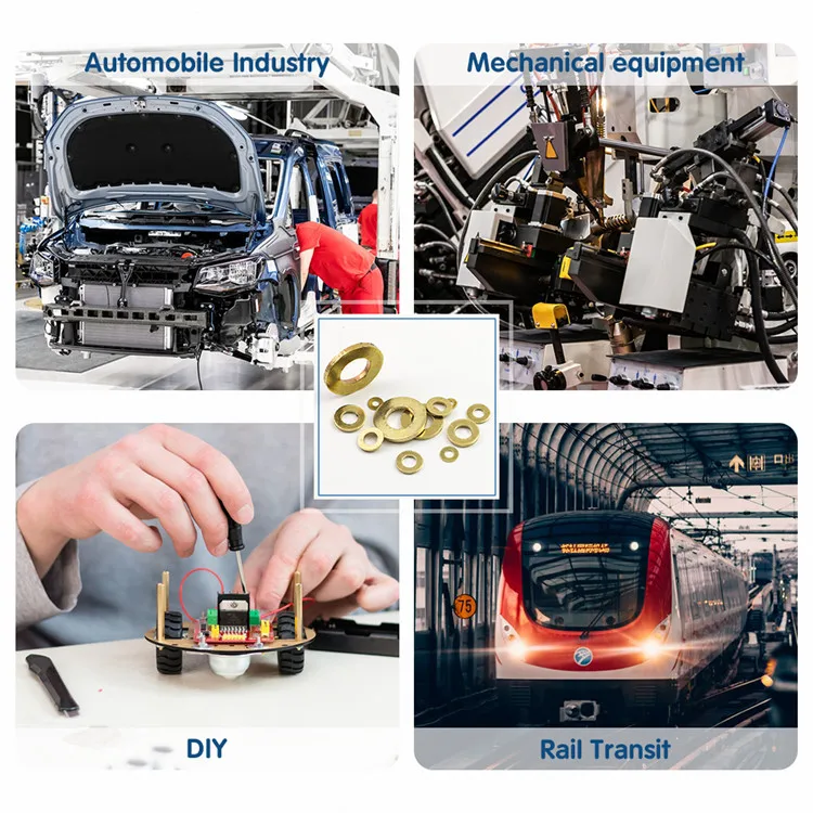 M2 M3 M4 M5 M6 M8 M10 M12 Plain Washer Assortment Kit Brass Washer