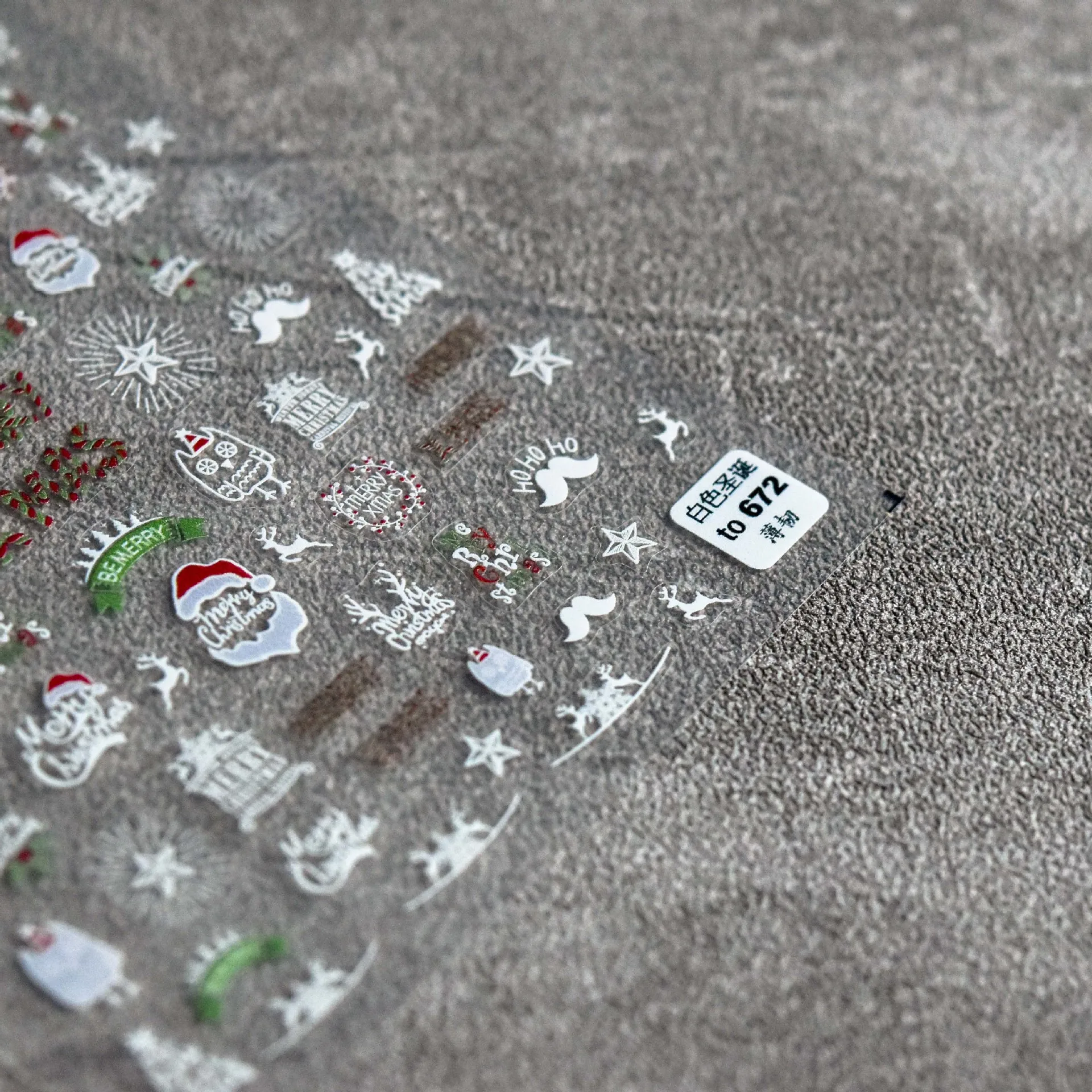 Free Shipping Christmas Relief Nail Decal Fairytale Adhesive Wraps Nail Stickers Decoration Animal Cartoon Nail Art For Girls