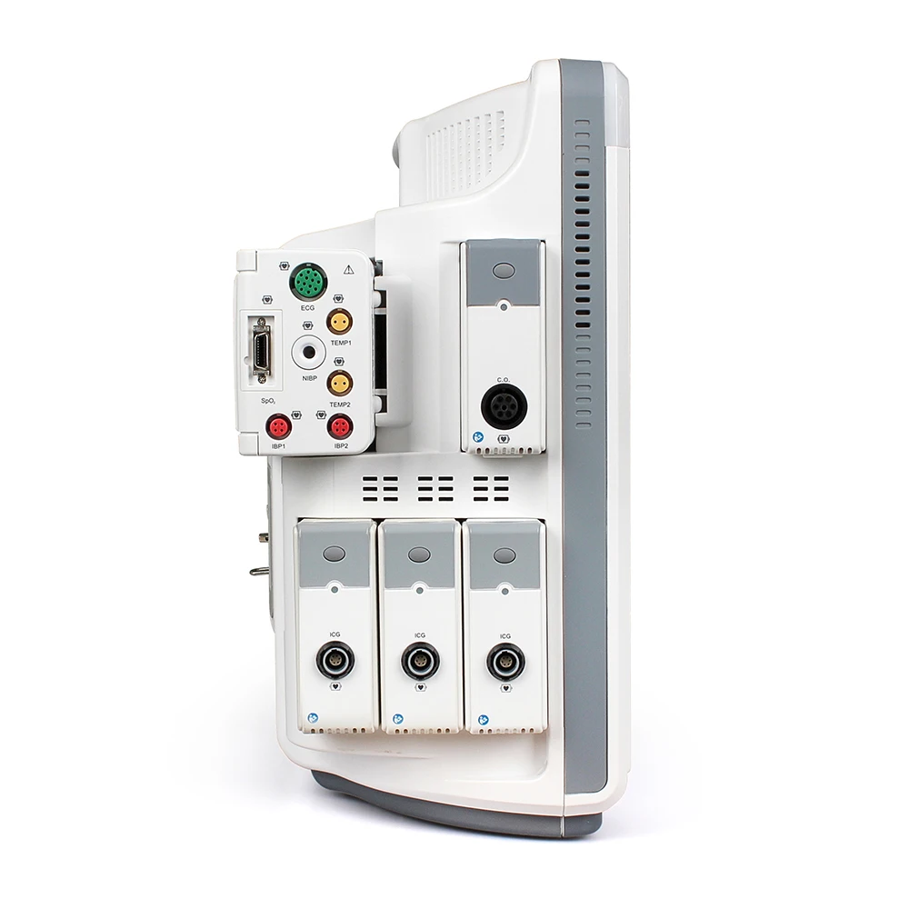 Hospital Ambulance High Resolution 17 inch Full Touch Screen Hospital ICU CCU Multi parameter Portable Patient Monitor