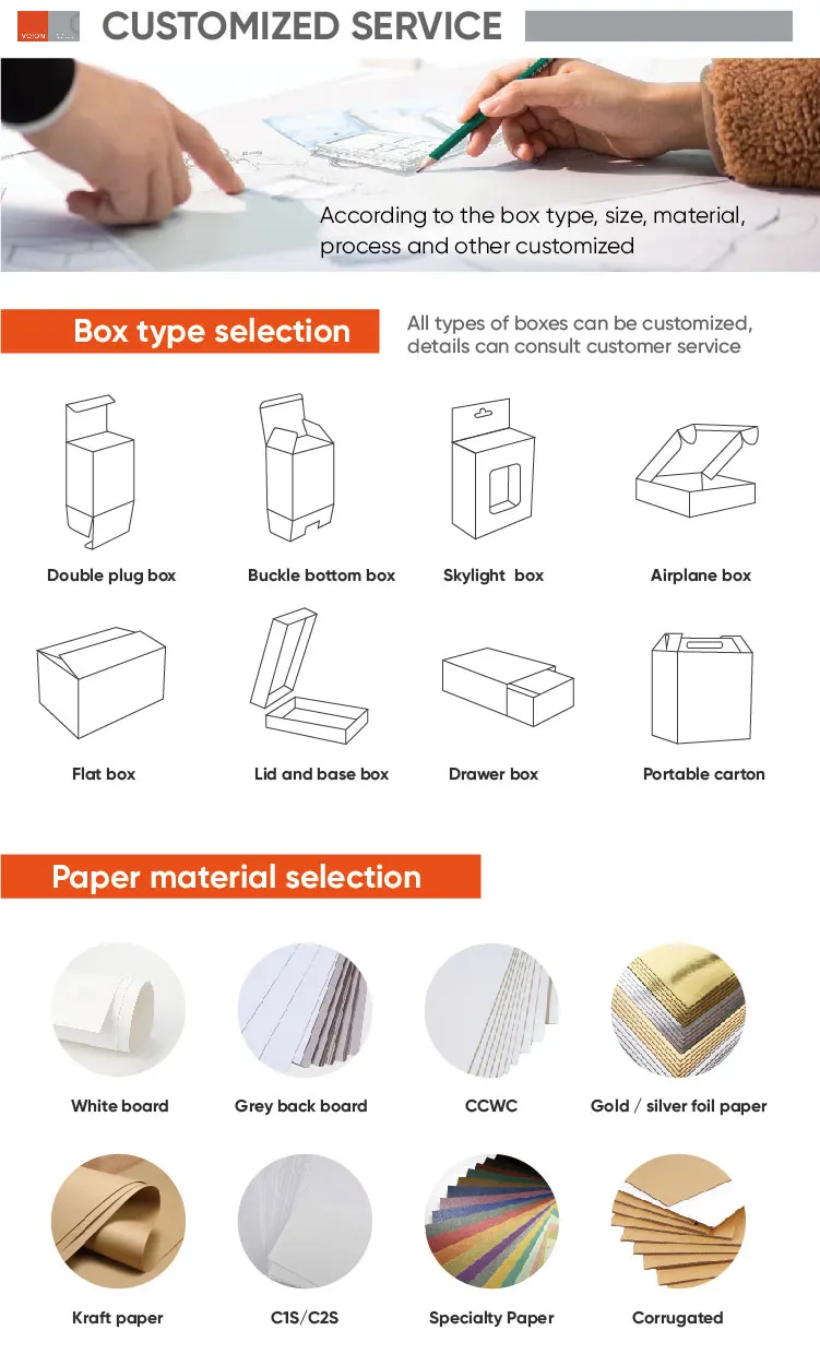 Luxury Paper Box Custom White Black Wired Earphone Package Boxes Earphone Headphone Packaging Box