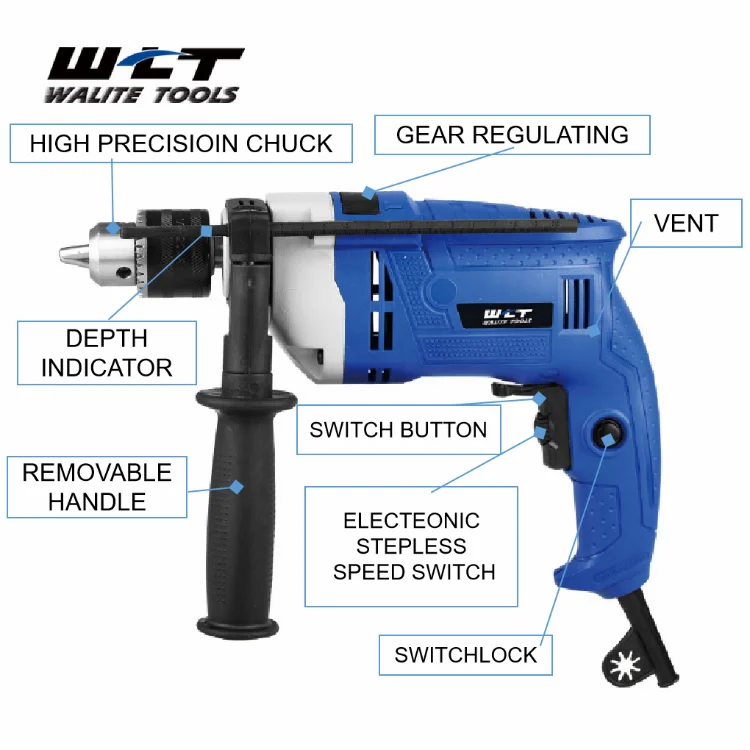 
High Power Tools Portable 13Mm Crown Impact Drill 