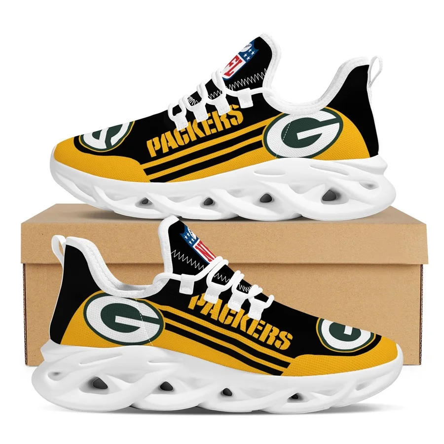 Custom made American football team sport shoes  adult plus size NFL team sport casual shoes 2021