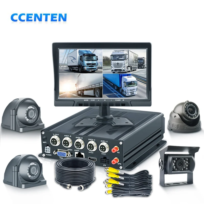 CCT Vendor 10 Inch Car VGA Monitor Truck Camera SD Card Truck  MDVR H.265 Heavy Vehicle Solution