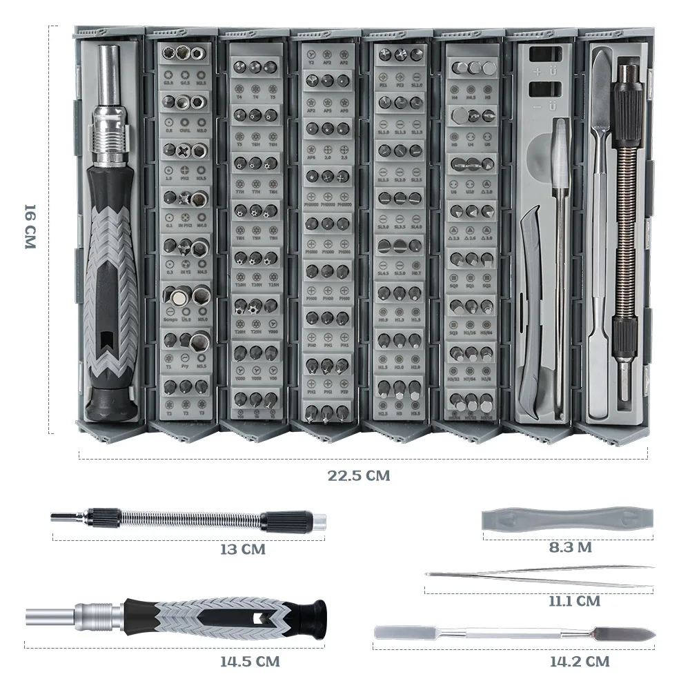 126pcs Mini Precision Screwdriver Set Magnetic Small Screwdriver Torx Bit Set For Home iPad PC Laptop Eyeglasses