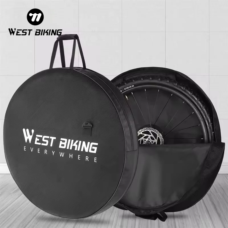 WEST BIKING Road Bike Double Wheel Bag Wheels Storage Transport Carrier Organizer Mtb Mountain Bicycle Bag For 26' 29' Bike