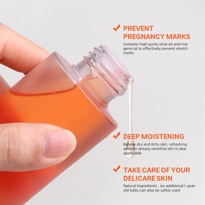 OEM Private Label Natural Stretch Mark Moisturizer Repair Oil Pregnancy Stretch Marks Scar Removal Female Skin Care Product