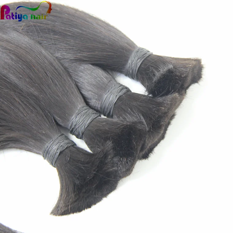 Buy Direct Wholesale from China Unprocessed Brazilian Remy Virgin Hair for Braids Double Drawn No Weft Human Hair Bulk Supply
