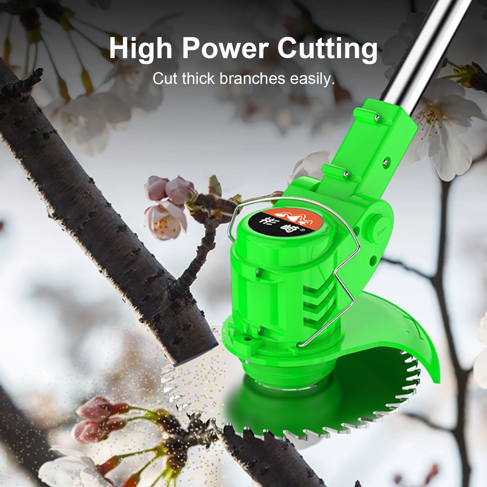 24V Electric Grass Trimmer Rechargeable Handheld Lawn Cutter Home Use Cordless Portable Grass Branches Mower