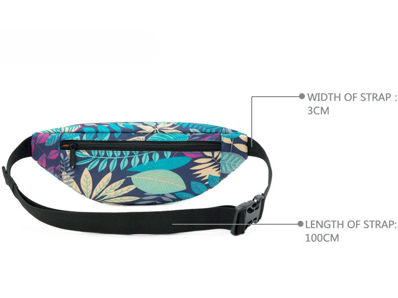 Designer Promotion Solid Nylon Running Bag Fanny Pack