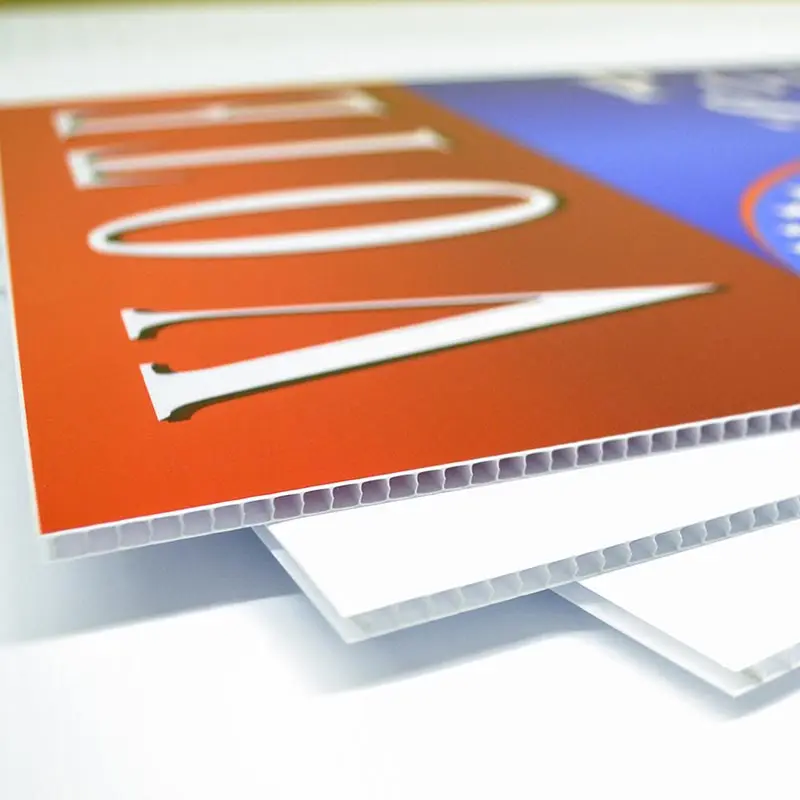 Outdoor Advertising Custom Print PP Plastic Poster Board Corrugated Sign Custom Coroplast Signs