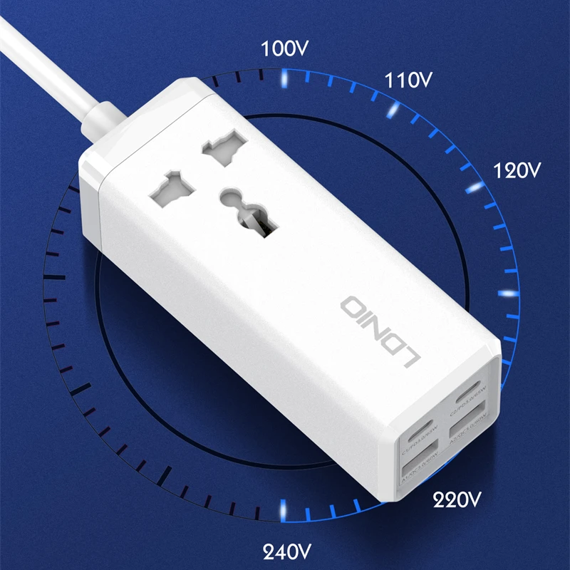 LDNIO SC1418 international travel adaptor 65w power strip with multi outlets and usb charger shop power strip