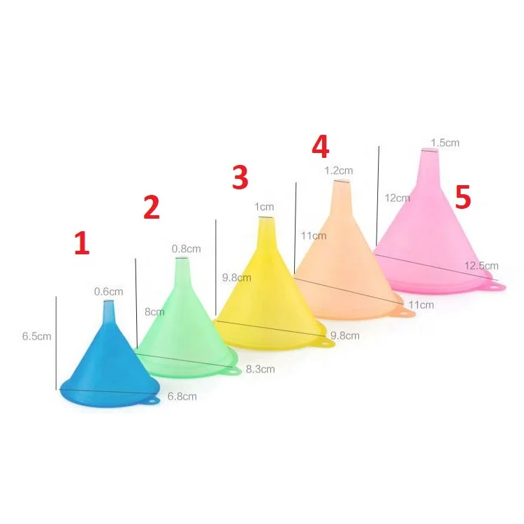 P&M funnel plastic kitchen food grade plastic filling funnel