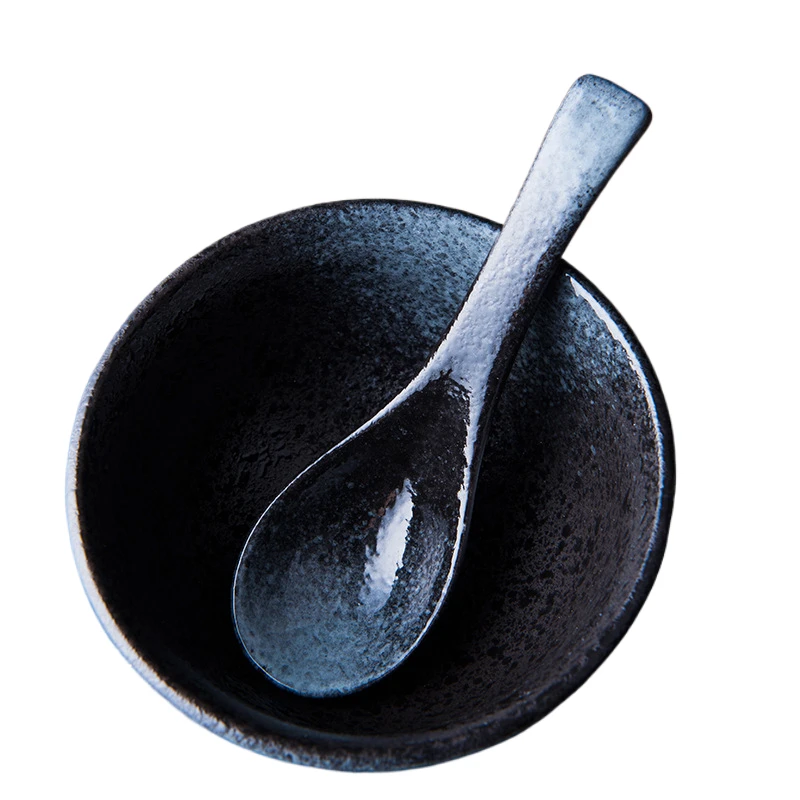 soup spoon household ceramic spoon for eating small spoon