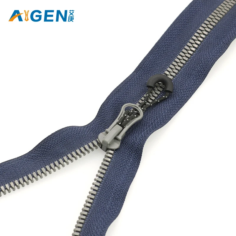 High Quality Good price Close End Resin Zipper Dark Blue Plastic Zipper for Clothing Coat