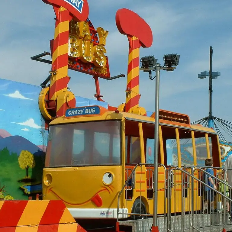 Equipment manufacturer factory exports amusement park rides Extreme Kids Flying Bus family rides for sale
