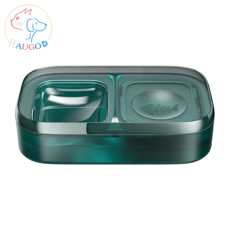 Portable high quality outdoor pet bowl 2 in 1 unplugged luxury pet bowl