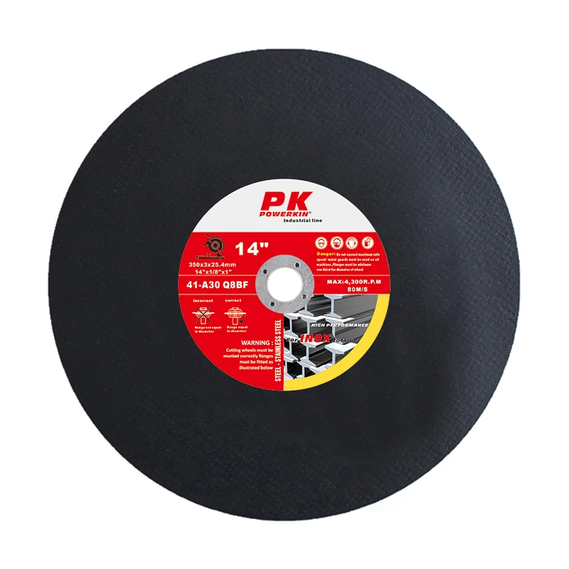 Factory Wholesale 14 Inch Double Net Cutting Disc For Cast Iron Metal and Inox Resin Bonded Abrasive Disc Cut Off Discs